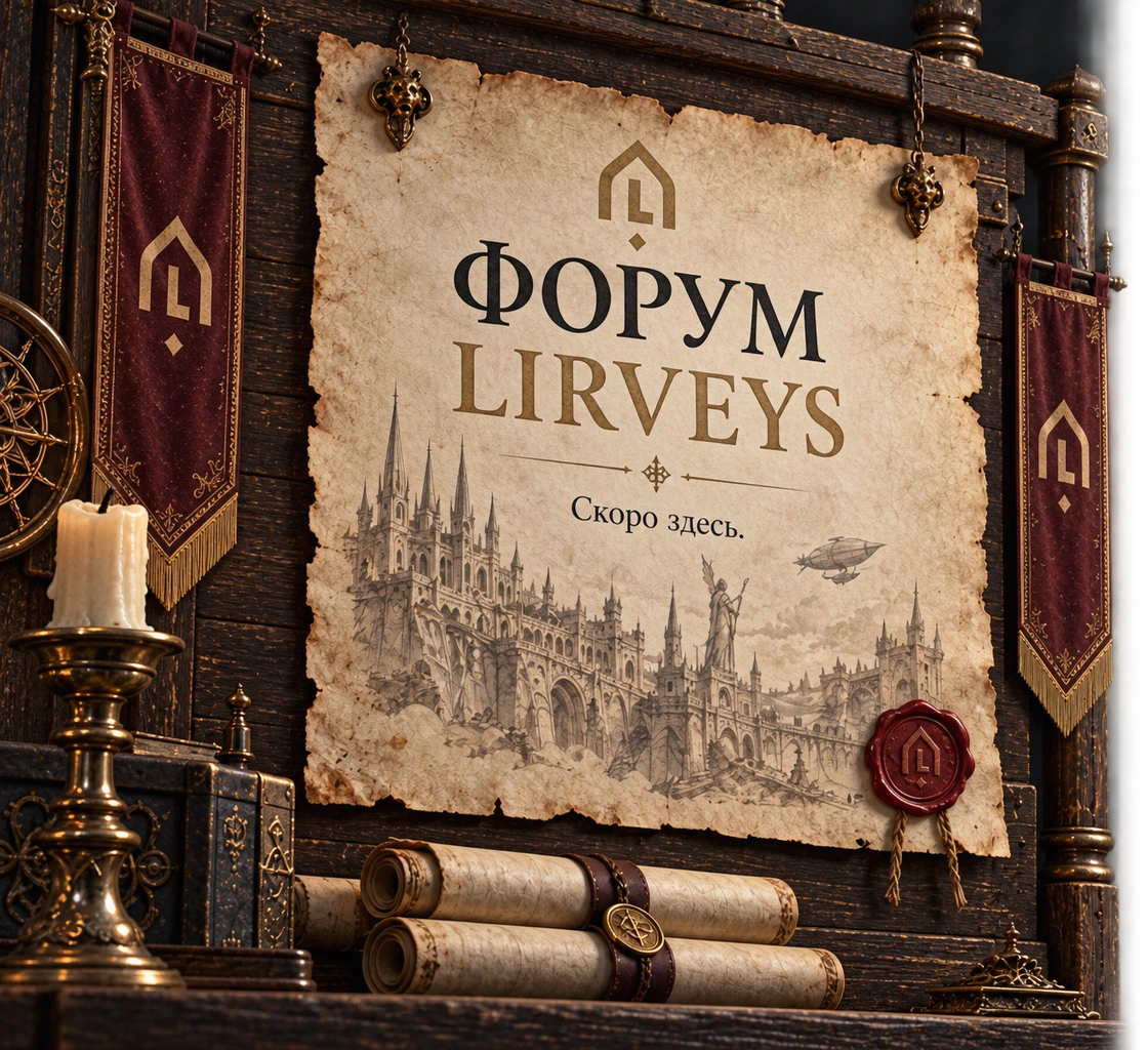 Форум LIRVEYS. Скоро здесь. Послание с рисунком Адена на пергаменте.